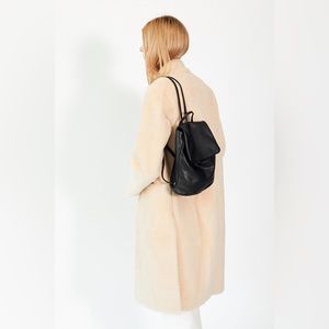 Baggu Leather mini black backpack